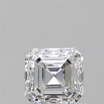 0.90 Carat D-VS1 Asscher Cut Natural Diamond