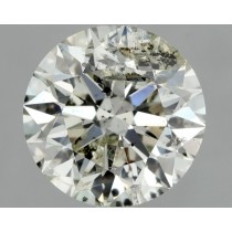 2.50 Carat K-I1 Round Natural Diamond 2.50 Carat K-I1 Round Natural Diamond
