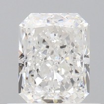 0.72 Carat D-SI1 Radiant Cut Natural Diamond