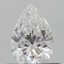 Lab Created 0.36 Carat D-SI1 Pear Shaped Diamond Lab Created 0.36 Carat D-SI1 Pear Shaped Diamond