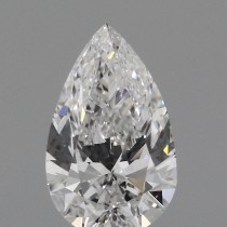 Lab Created 0.47 Carat D-VS1 Pear Shaped Diamond