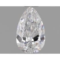 Lab Created 0.34 Carat D-VS1 Pear Shaped Diamond
