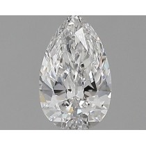 Lab Created 0.34 Carat D-VS1 Pear Shaped Diamond