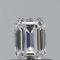 0.42 Carat D-VVS1 Emerald Cut Natural Diamond
