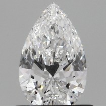 Lab Created 0.54 Carat D-VS1 Pear Shaped Diamond