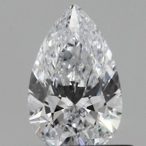 Lab Created 0.47 Carat D-VS1 Pear Shaped Diamond