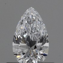 Lab Created 0.37 Carat F-VS1 Pear Shaped Diamond