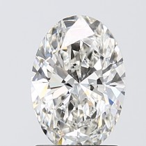 Lab Created 1.61 Carat G-VS1 Oval Diamond Lab Created 1.61 Carat G-VS1 Oval Diamond