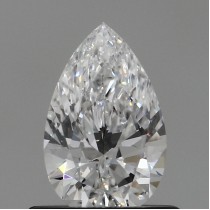 Lab Created 0.54 Carat D-VS1 Pear Shaped Diamond