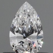 Lab Created 0.32 Carat D-VS1 Pear Shaped Diamond Certified By igi