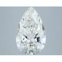 5.04 Carat G-SI1 Pear Shaped Natural Diamond