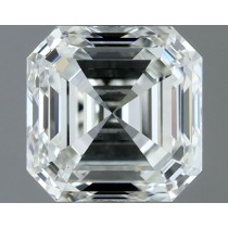 0.74 Carat H-VVS2 Asscher Cut Natural Diamond