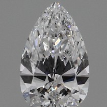 Lab Created 0.34 Carat D-VS1 Pear Shaped Diamond