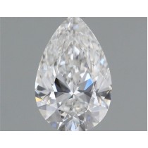 0.65 Carat E-VS1 Pear Shaped Natural Diamond