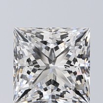 Lab Created 1.55 Carat D-SI1 Princess Cut Diamond