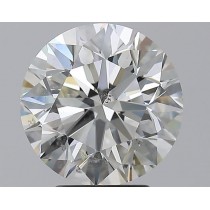 4.00 Carat J-SI2 Round Natural Diamond Certified By GIA 4.00 Carat J-SI2 Round Natural Diamond Certified By GIA