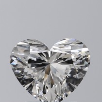 Lab Created 1.51 Carat G-VS1 Heart Shaped Diamond