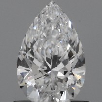 Lab Created 0.59 Carat D-VS1 Pear Shaped Diamond