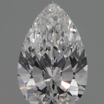 Lab Created 0.57 Carat E-VS1 Pear Shaped Diamond