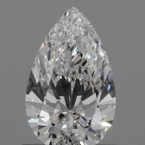 Lab Created 0.60 Carat D-VS1 Pear Shaped Diamond