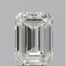 2.50 Carat K-VS2 Emerald Cut Natural Diamond Certified By GIA