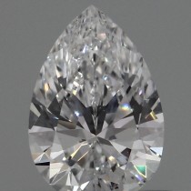 Lab Created 0.56 Carat D-VS1 Pear Shaped Diamond