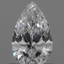 Lab Created 0.56 Carat D-VS1 Pear Shaped Diamond