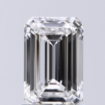 Lab Created 1.00 Carat E-VS2 Emerald Cut Diamond