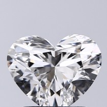 Lab Created 1.23 Carat F-VS1 Heart Shaped Diamond