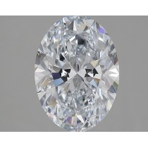 Lab Created 3.18 Carat H-VS1 Oval Diamond