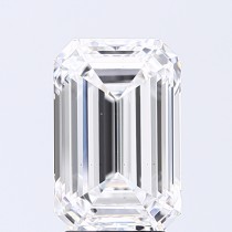 Lab Created 3.01 Carat D-SI1 Emerald Cut Diamond