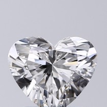 Lab Created 1.23 Carat F-VS1 Heart Shaped Diamond