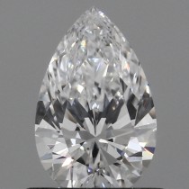 Lab Created 0.59 Carat D-VS1 Pear Shaped Diamond