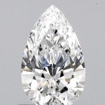 Lab Created 0.63 Carat D-VS1 Pear Shaped Diamond