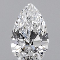 Lab Created 0.59 Carat D-VS1 Pear Shaped Diamond