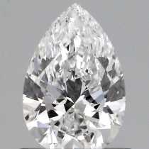 Lab Created 0.56 Carat D-VS1 Pear Shaped Diamond