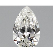 Lab Created 0.50 Carat H-VVS2 Pear Shaped Diamond