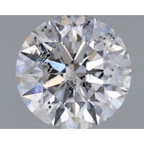 0.76 Carat E-I1 Round Natural Diamond