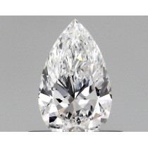 Lab Created 0.40 Carat D-SI1 Pear Shaped Diamond