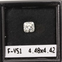 0.50 Carat F-VS1 Cushion Cut Natural Diamond 0.50 Carat F-VS1 Cushion Cut Natural Diamond