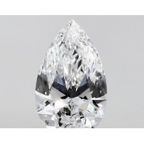 Lab Created 0.41 Carat D-VS1 Pear Shaped Diamond
