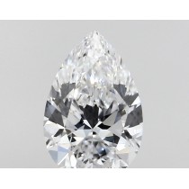 Lab Created 0.41 Carat D-VS1 Pear Shaped Diamond
