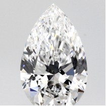 Lab Created 0.54 Carat D-VS1 Pear Shaped Diamond