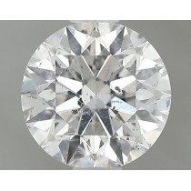 0.71 Carat D-I1 Round Natural Diamond