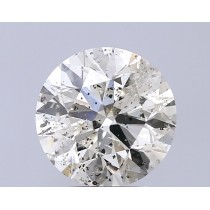 4.01 Carat K-I1 Round Natural Diamond 4.01 Carat K-I1 Round Natural Diamond