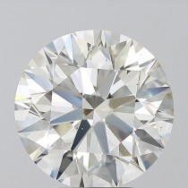 5.01 Carat J-SI1 Round Natural Diamond Certified By HRD