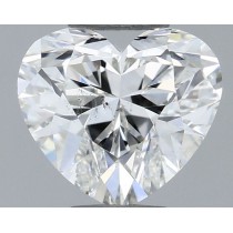 0.50 Carat H-SI1 Heart Shaped Natural Diamond Certified By IGI