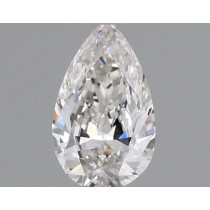 0.43 Carat I-VS2 Pear Shaped Natural Diamond Certified By GIA