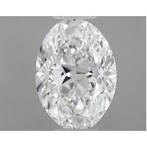 0.30 Carat D-VVS1 Oval Natural Diamond