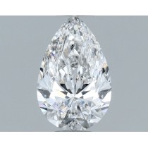 0.72 Carat E-SI1 Pear Shaped Natural Diamond Certified By GIA